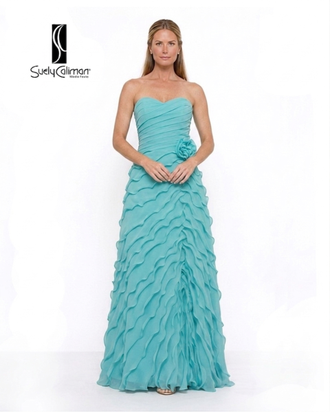 VESTIDO DECOTE CORAÇÃO SAIA AJUSTADA